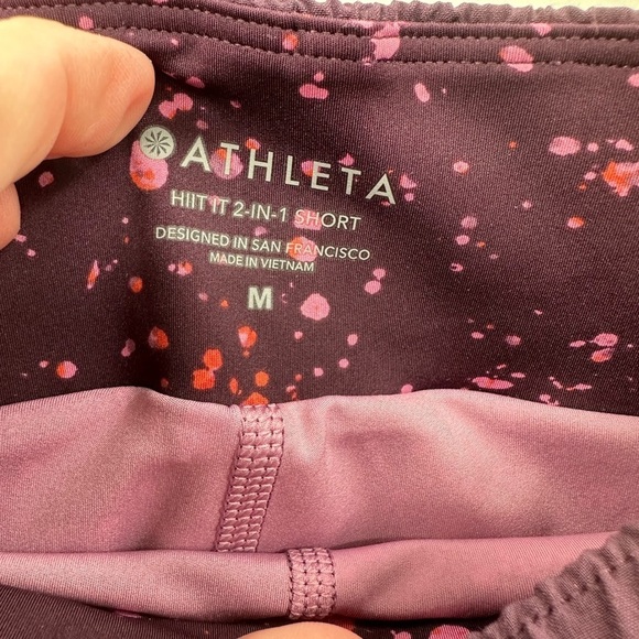 Athleta Purple Women's Athletic Shorts - Picture 5 of 11